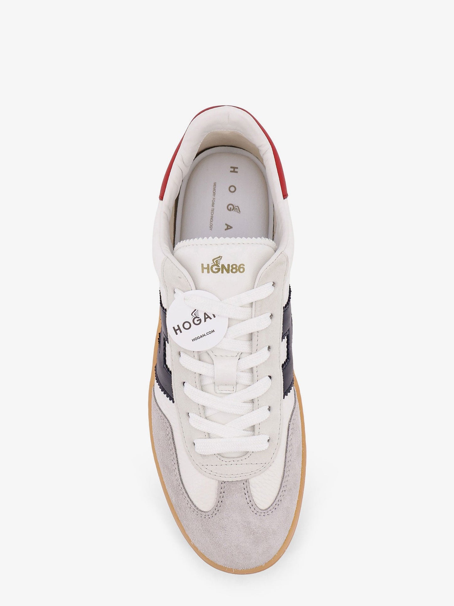 HOGAN Leather sneakers with suede inserts