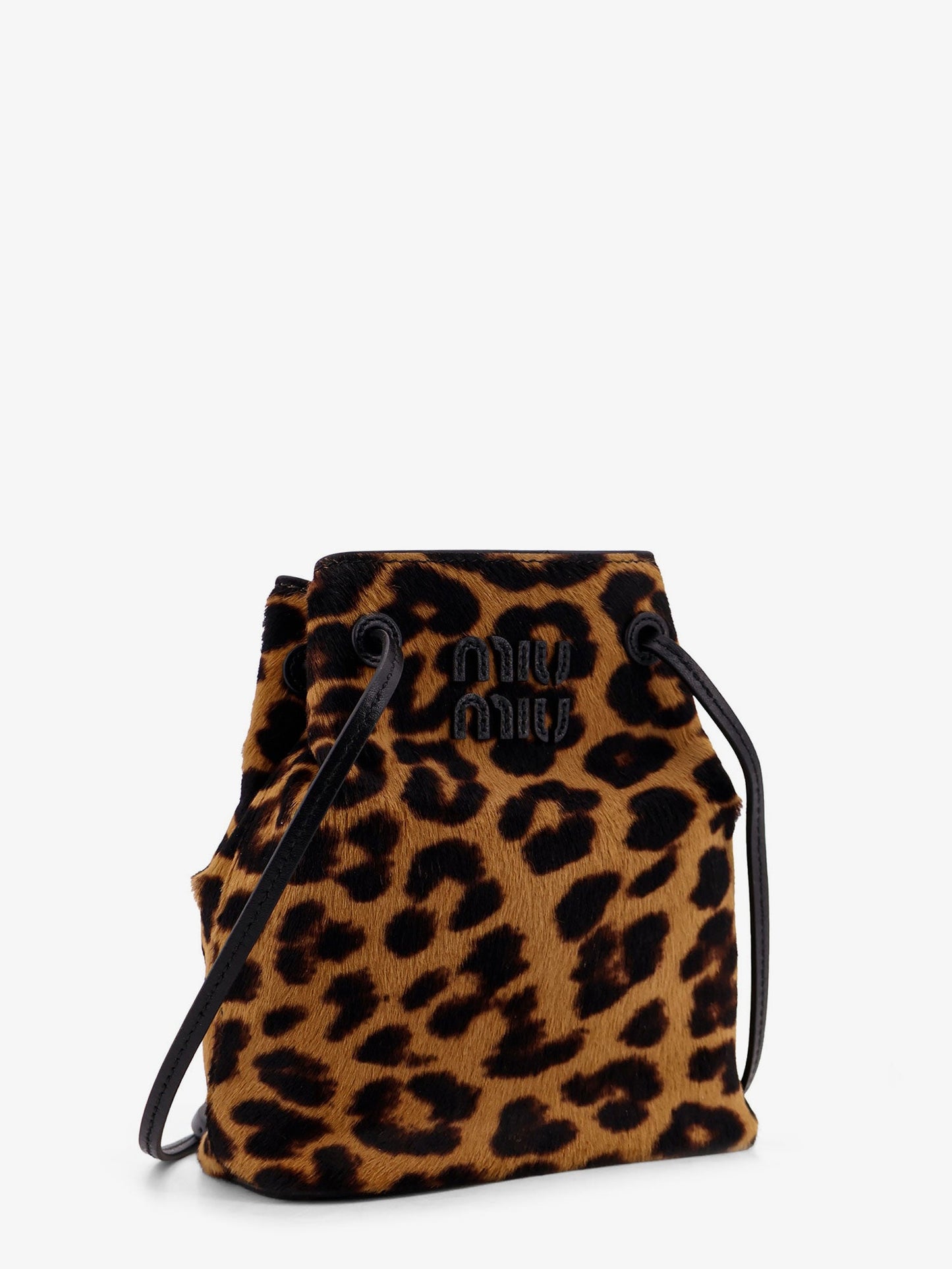 MIU MIU Animal print leather crossbody bag