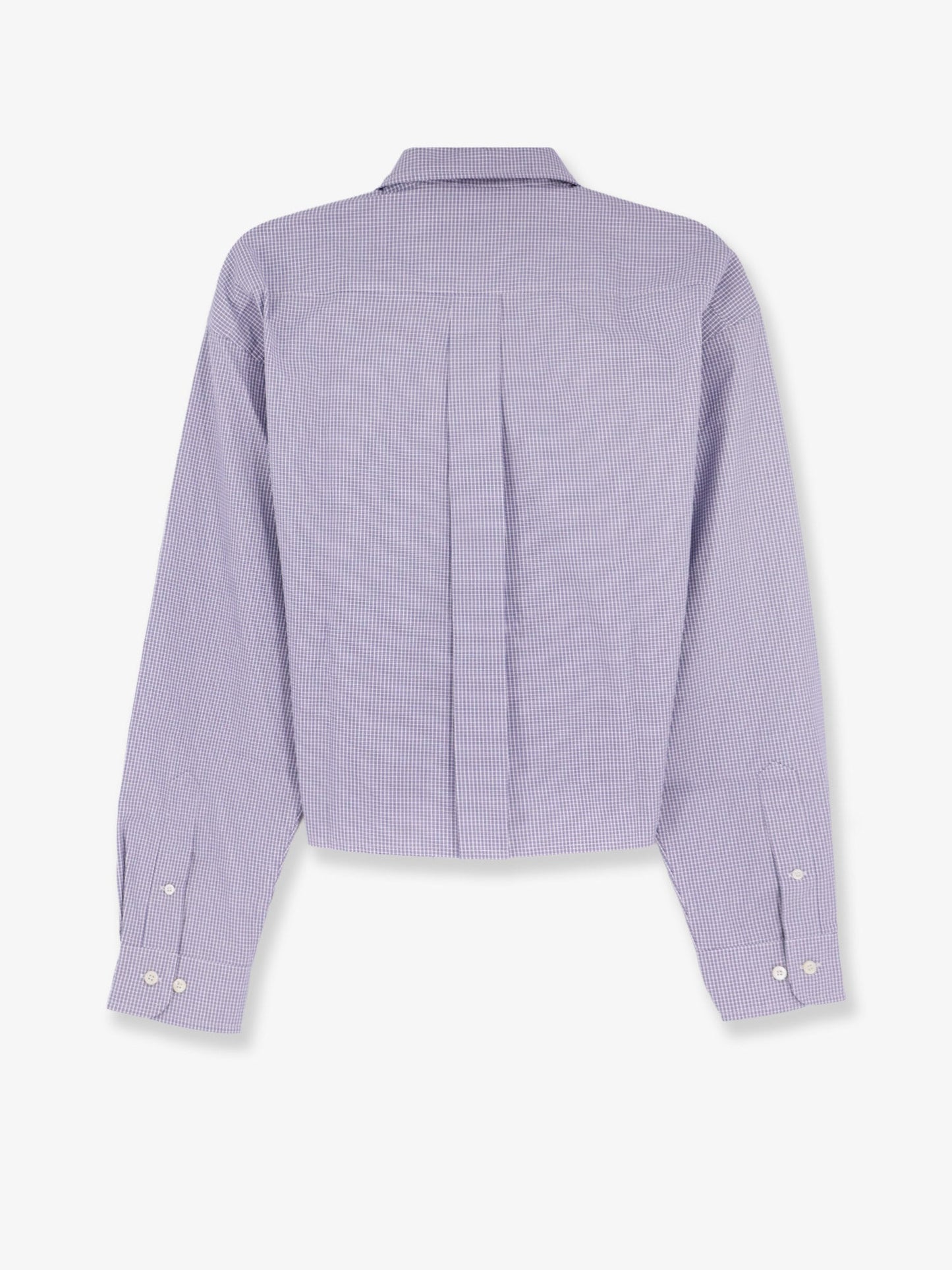 MIU MIU Pin check cotton shirt
