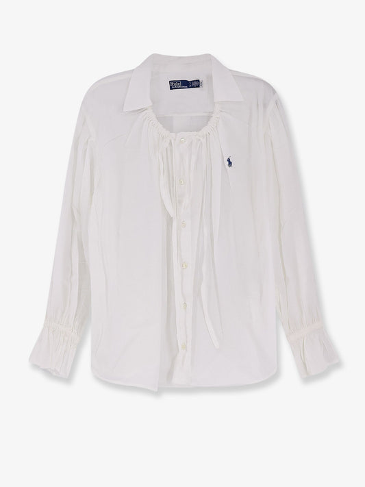 POLO RALPH LAUREN Cotton shirt with drawstring detail