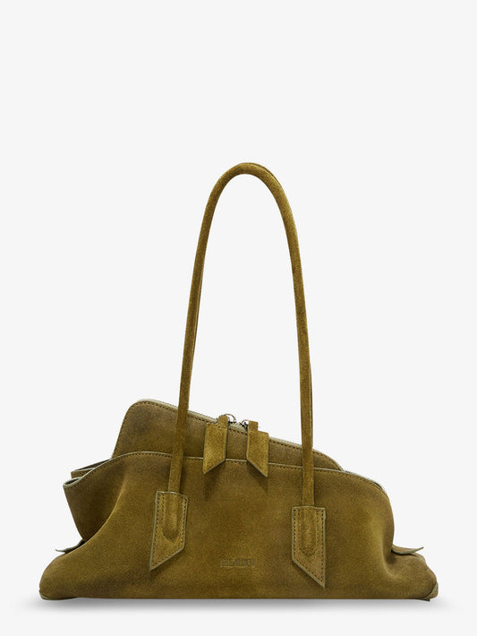 THE ATTICO La Passeggiata Small laminated leather shoulder bag