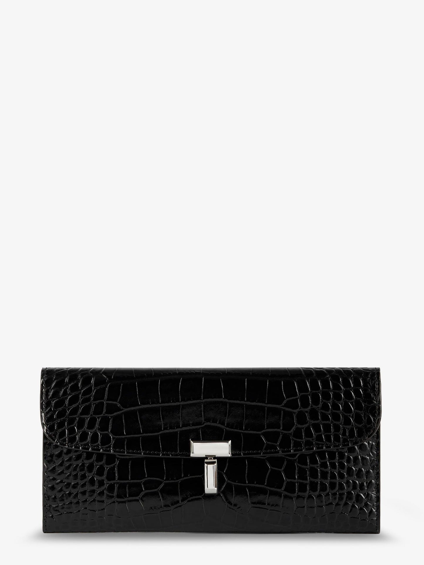 TOTEME T-Lock croco print leather wallet