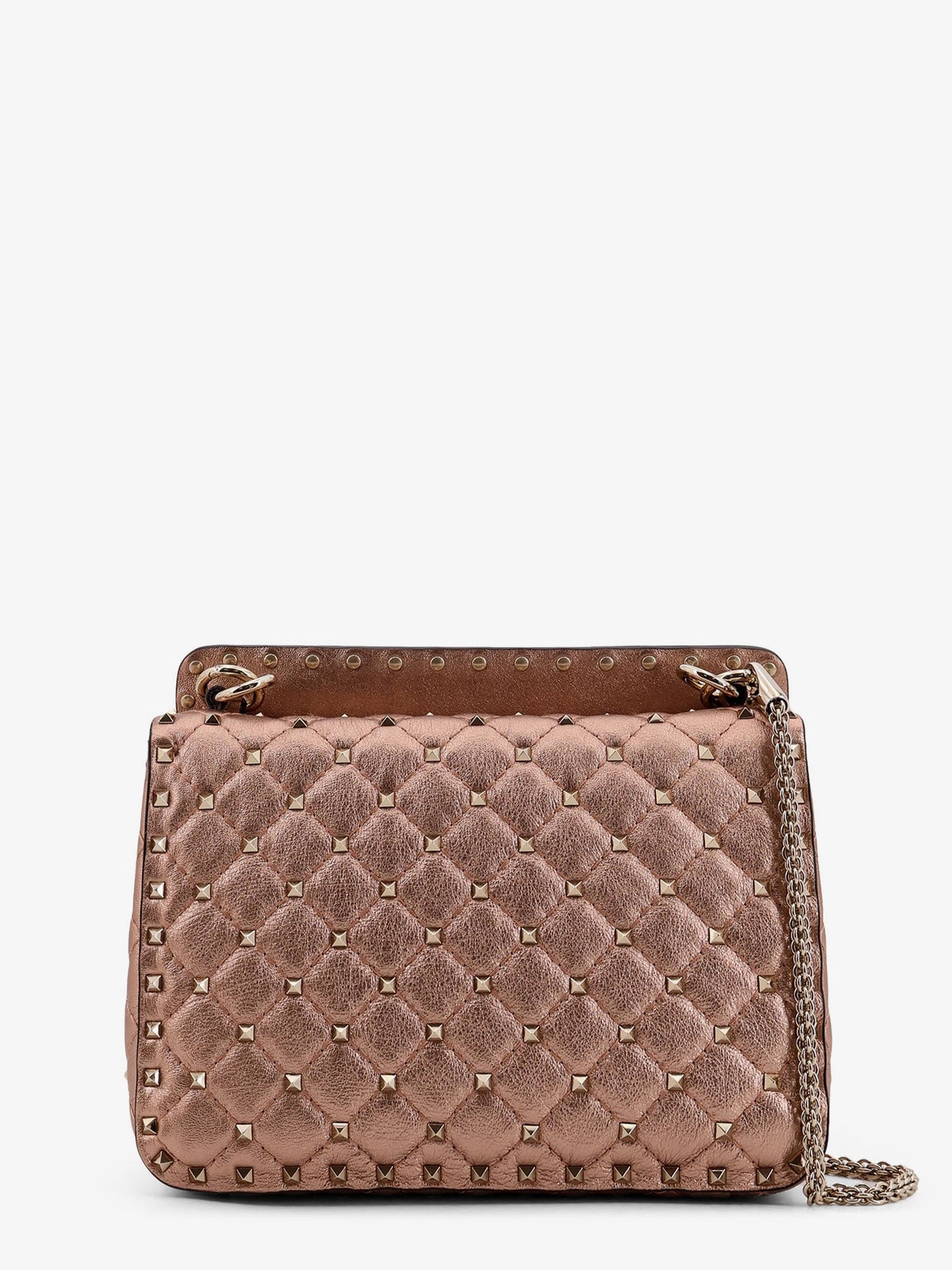 VALENTINO GARAVANI Laminated leather Rockstud Spike crossbody bag