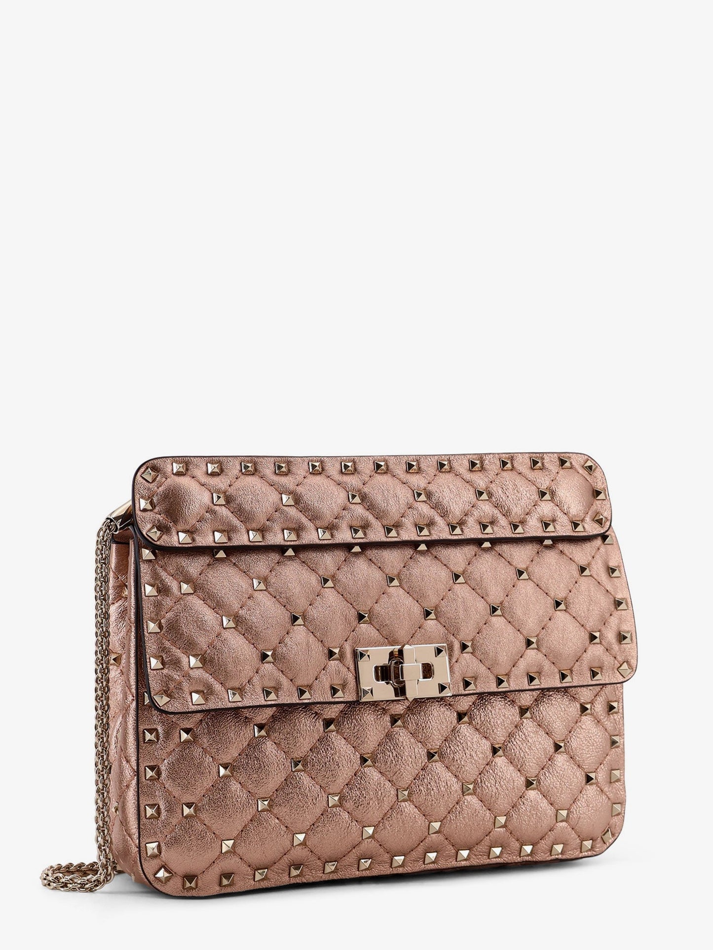 VALENTINO GARAVANI Laminated leather Rockstud Spike crossbody bag