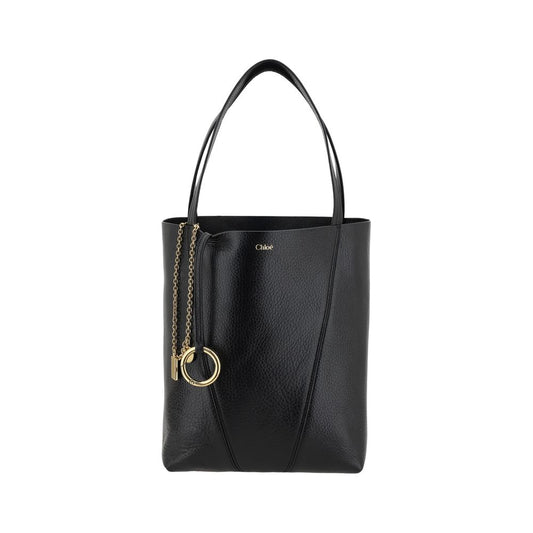 Chloé Black Calf Leather Bos Taurus Shoulder Bag