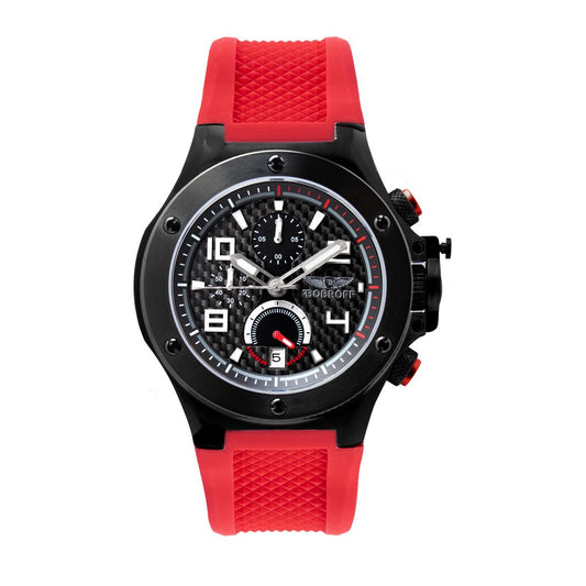 Bobroff Red Rubber Sport Watch