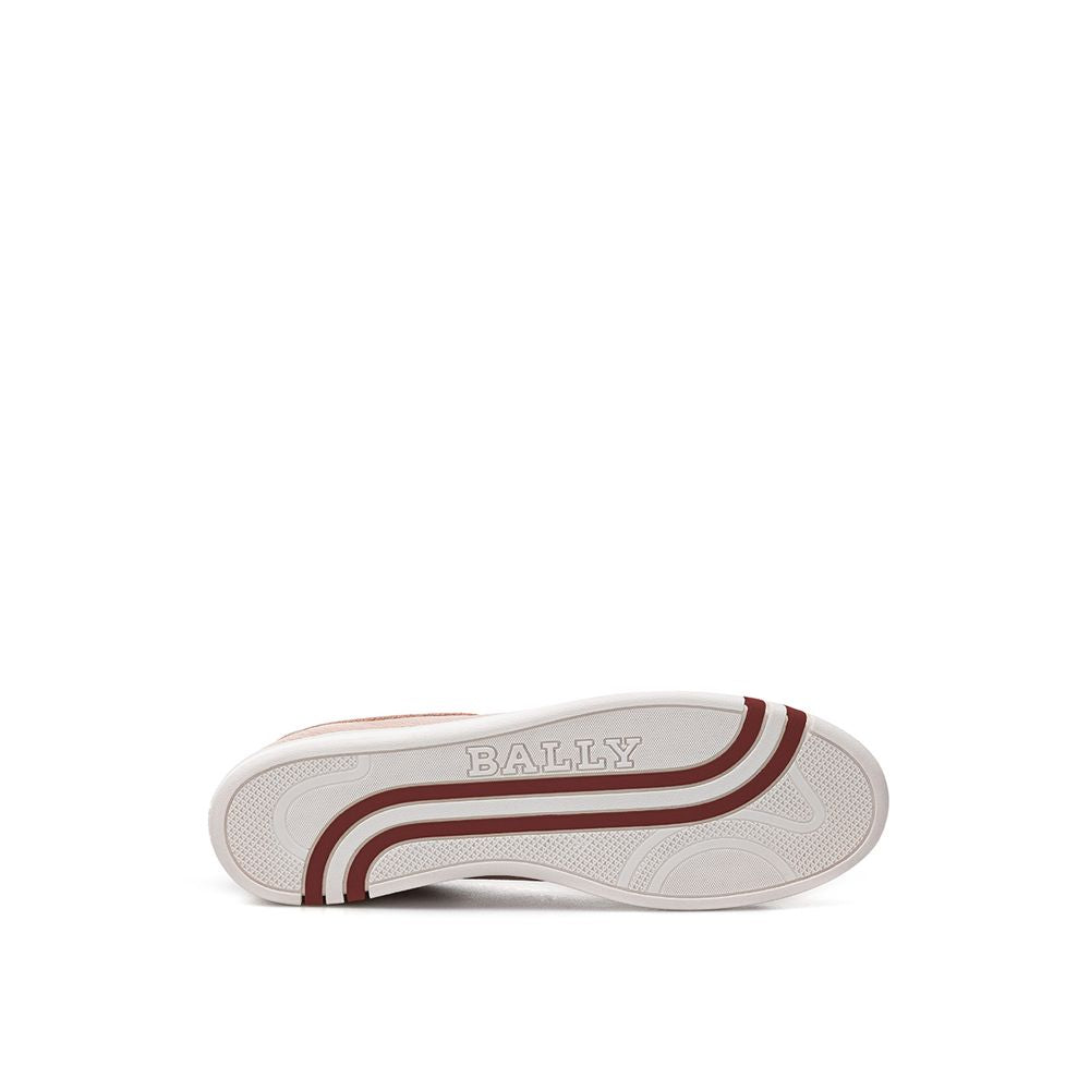 Bally Pink Leather Low Top Sneakers