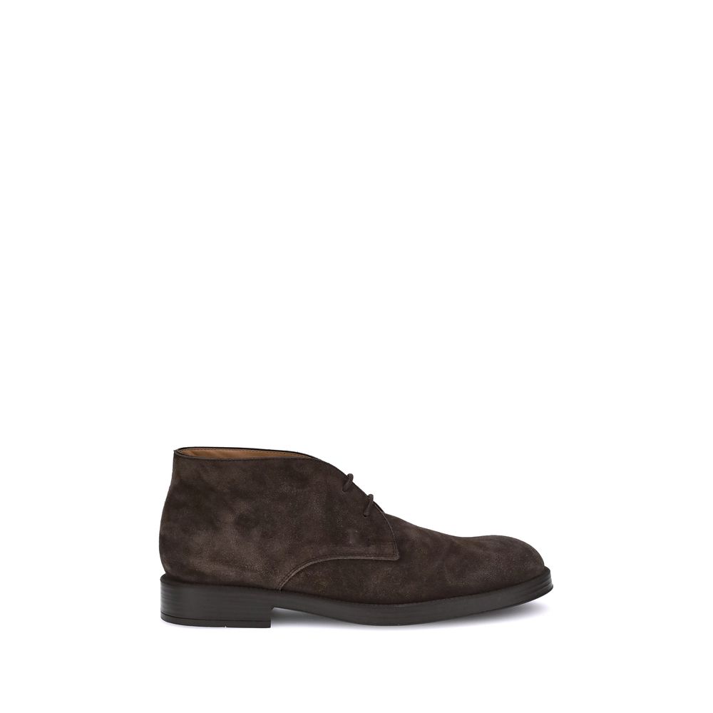 Tod's Brown Calf Leather Bos Taurus Ankle Boots