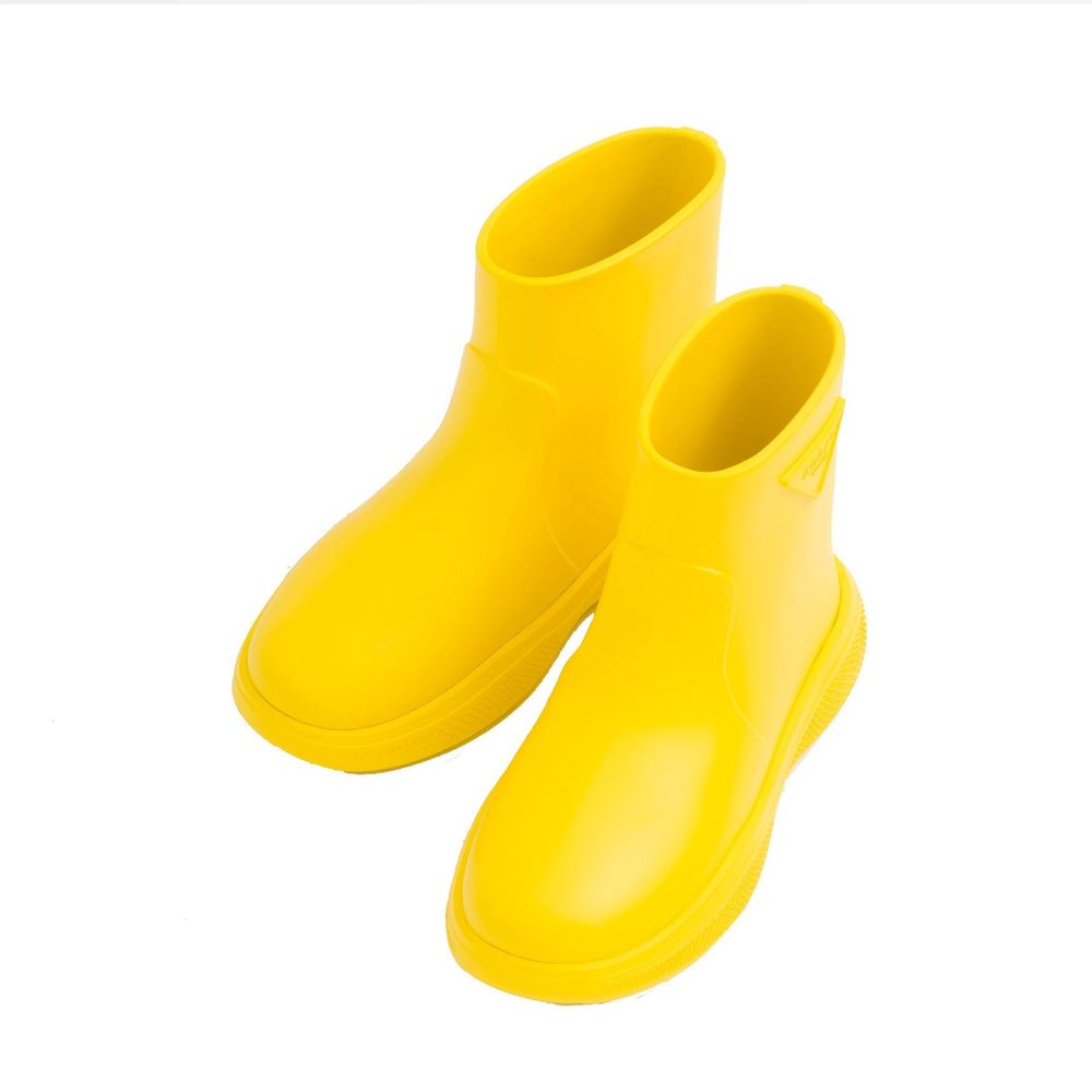 Prada Yellow Rubber Rain Boots