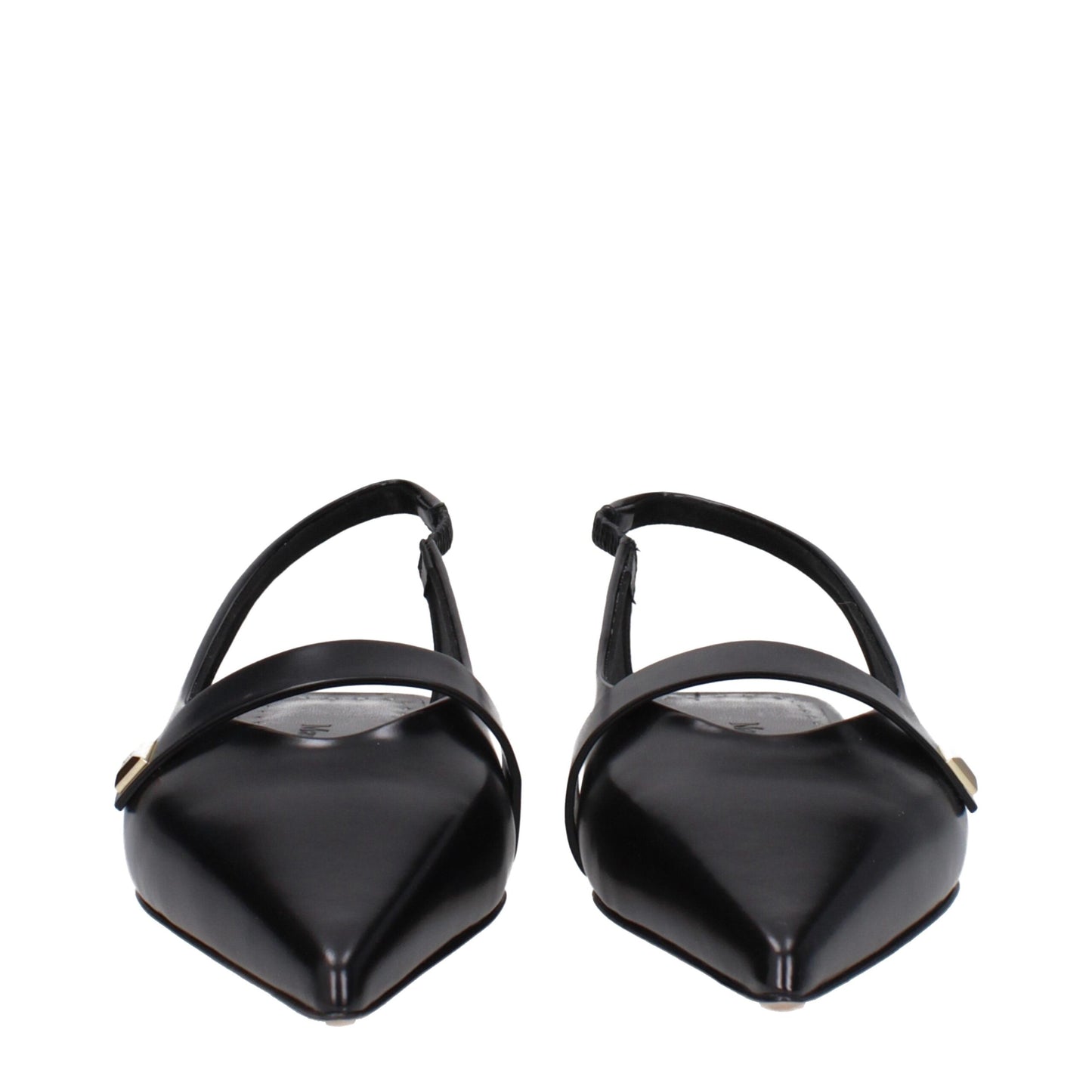 Max Mara Black Leather Ballet Flats