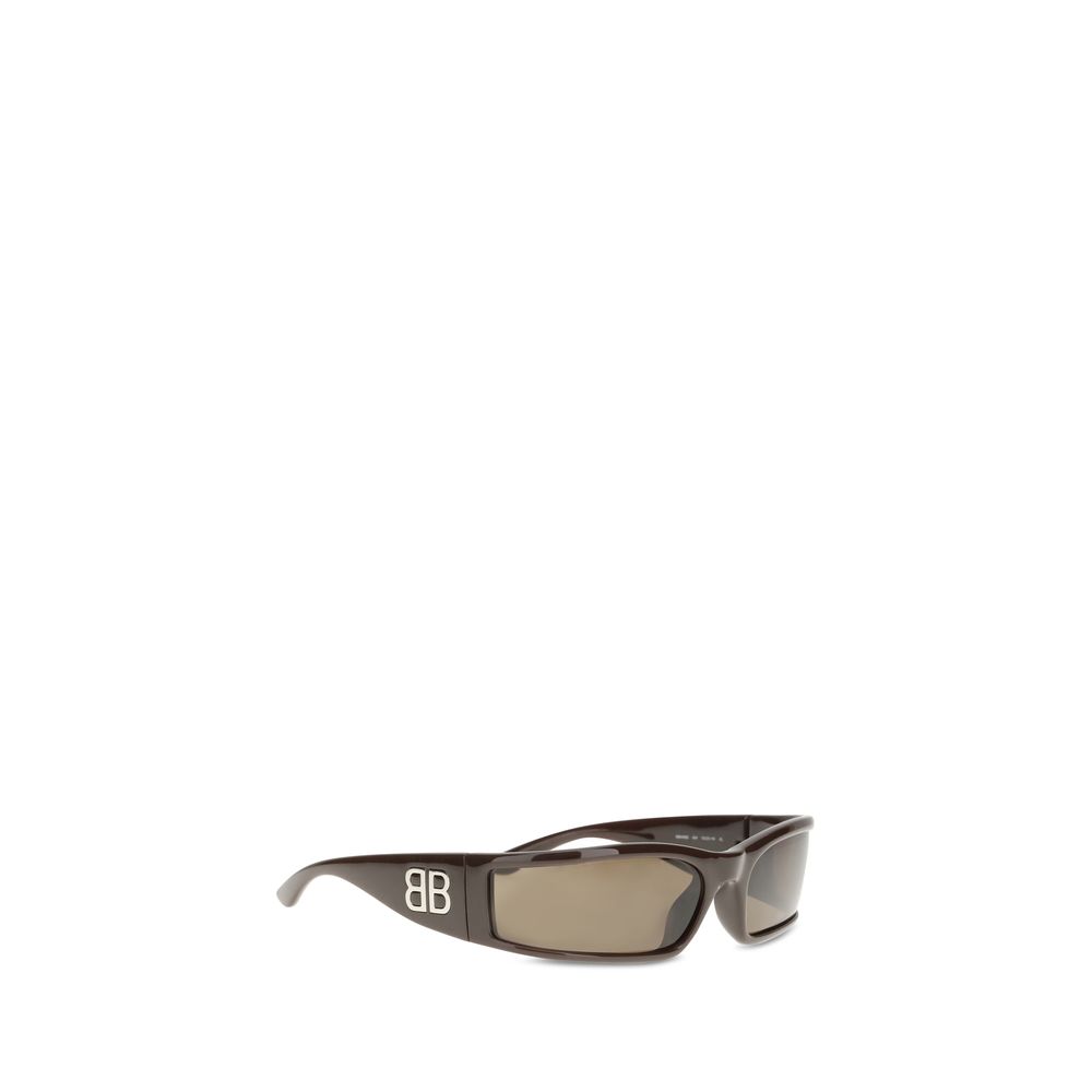 Balenciaga Brown Acetate Sunglasses