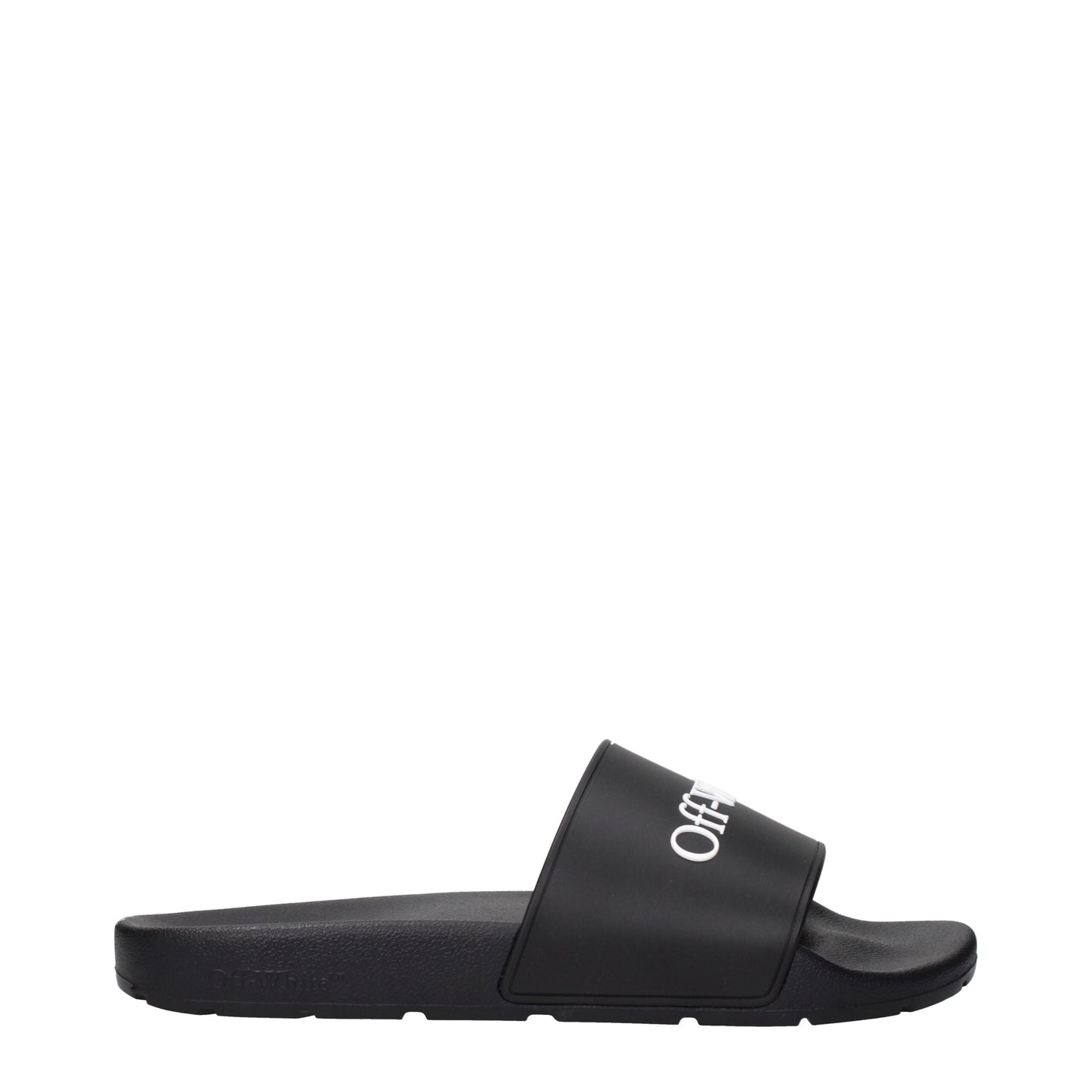Off-White Black Cotton Slippers
