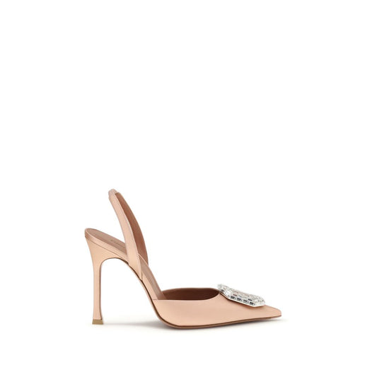 Amina Muaddi Multicolor Calf Leather Bos Taurus Pumps