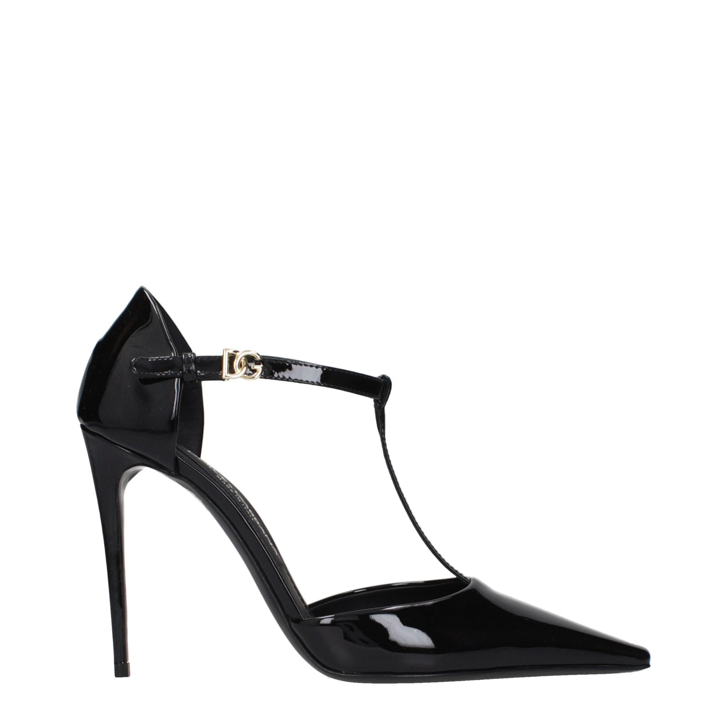 Dolce & Gabbana Black Leather High Heel Pumps