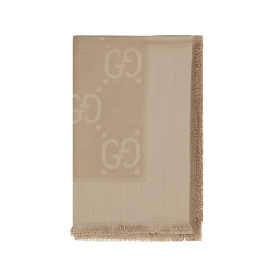 Gucci Brown Wool Scarf